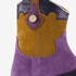 Groot suede meisjes western laarsjes paars 6