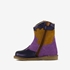 Groot suede meisjes western laarsjes paars 2