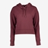 Cropped dames hoodie rood