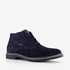 Hoge suede heren veterschoenen blauw