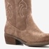 Harper suede dames western laarzen taupe 6