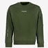 Heren sweater met rits groen