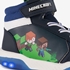 Minecraft hoge jongens sneakers met lichtjes blauw 6