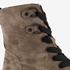 Hush Puppies suede dames veterboots taupe 6