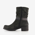 Blue Box dames boots met lage hak zwart 2