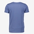 Unsigned heren T-shirt blauw V-hals katoen 2