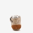 Groot suede jongens babyschoenen grijs groen 3