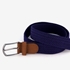 Gevlochten heren riem blauw cognac 2