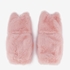 Fluffy roze meisjes handschoenen kat 2