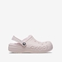 Crocs Baya Lined dames klompen gevoerd lichtroze 7