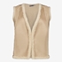 TwoDay dames gilet beige met teddy voering 1