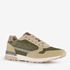 Heren sneakers beige groen