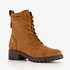 Dames veterboots cognac