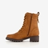 Blue Box dames veterboots cognac 2