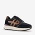 Hush Puppies leren dames sneakers zwart brons 1