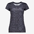 Dames sport T-shirt met slangenprint grijs