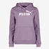 Puma Essentials Logo dames hoodie paars 1