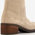 Harper hoge suede dames laarzen beige 6