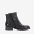 Hush Puppies leren dames enkellaarsjes zwart 7