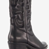 Harper leren dames western laarzen zwart 6