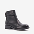 Hush Puppies leren dames enkellaarsjes zwart 1