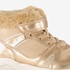 Blue Box gevoerde hoge meisjes sneakers goud 6