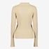 TwoDay dames rib trui beige 2