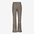 TwoDay dames flared broek beige met panterprint 2