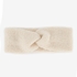 Dames teddy hoofdband beige