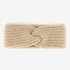 Gebreide dames hoofdband beige