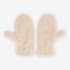 Dames teddy wanten beige 2