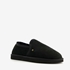 Hush Puppies suede pantoffels met lamsvacht zwart 1