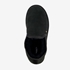 Hush Puppies suede pantoffels met lamsvacht zwart 5