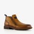 Leren herenschoenen cognac bruin