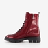 Tamaris dames lak veterboots rood 2