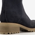 Hush Puppies suede dames enkellaarsjes blauw 6