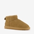 Gevoerde suede laarsjes camel