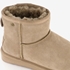 Hush Puppies gevoerde suede enkellaarsjes beige 6