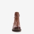 Hush Puppies leren dames enkellaarsjes cognac 2