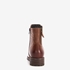 Hush Puppies leren dames enkellaarsjes cognac 4