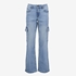 TwoDay dames cargo jeans medium blauw 1