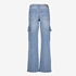 TwoDay dames cargo jeans medium blauw 2