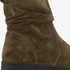 Hush Puppies suede dames enkellaarsjes groen 6