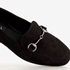 Nova dames loafers met gesp zwart 6