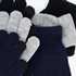 3 paar touchscreen handschoenen zwart blauw grijs 2