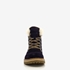 Hush Puppies gevoerde suede dames veterboots navy 2