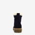 Hush Puppies gevoerde suede dames veterboots navy 4