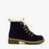 Hush Puppies gevoerde suede dames veterboots navy 7