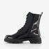 Tamaris dames lak veterboots zwart 2