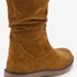 Hush Puppies suede dames enkellaarzen cognac 6